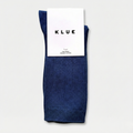 Chaussettes à fines rayures unies en coton biologique KLUE | Marine: 36-40 — vue 1 sur 6