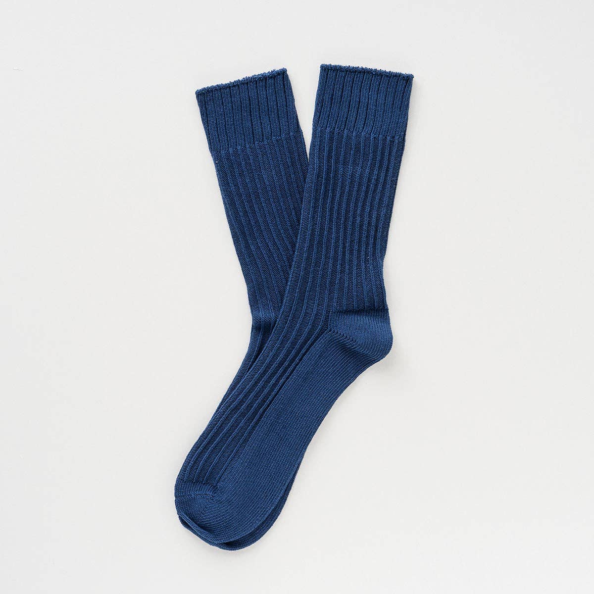 Chaussettes à rayures tricotées en coton biologique KLUE | Marine: 36-40 — vue 3 sur 7