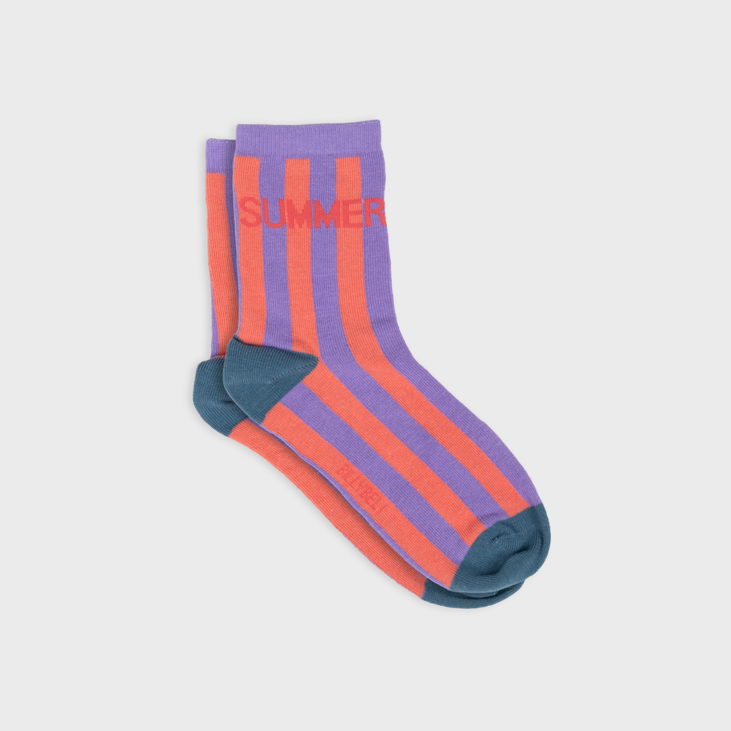 Chaussettes en coton peigné à message - Summer: Taille unique: 37/40 — vue 1 sur 4