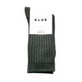 Chaussettes à rayures tricotées en coton biologique KLUE | Kaki: 36-40 — vue 1 sur 6