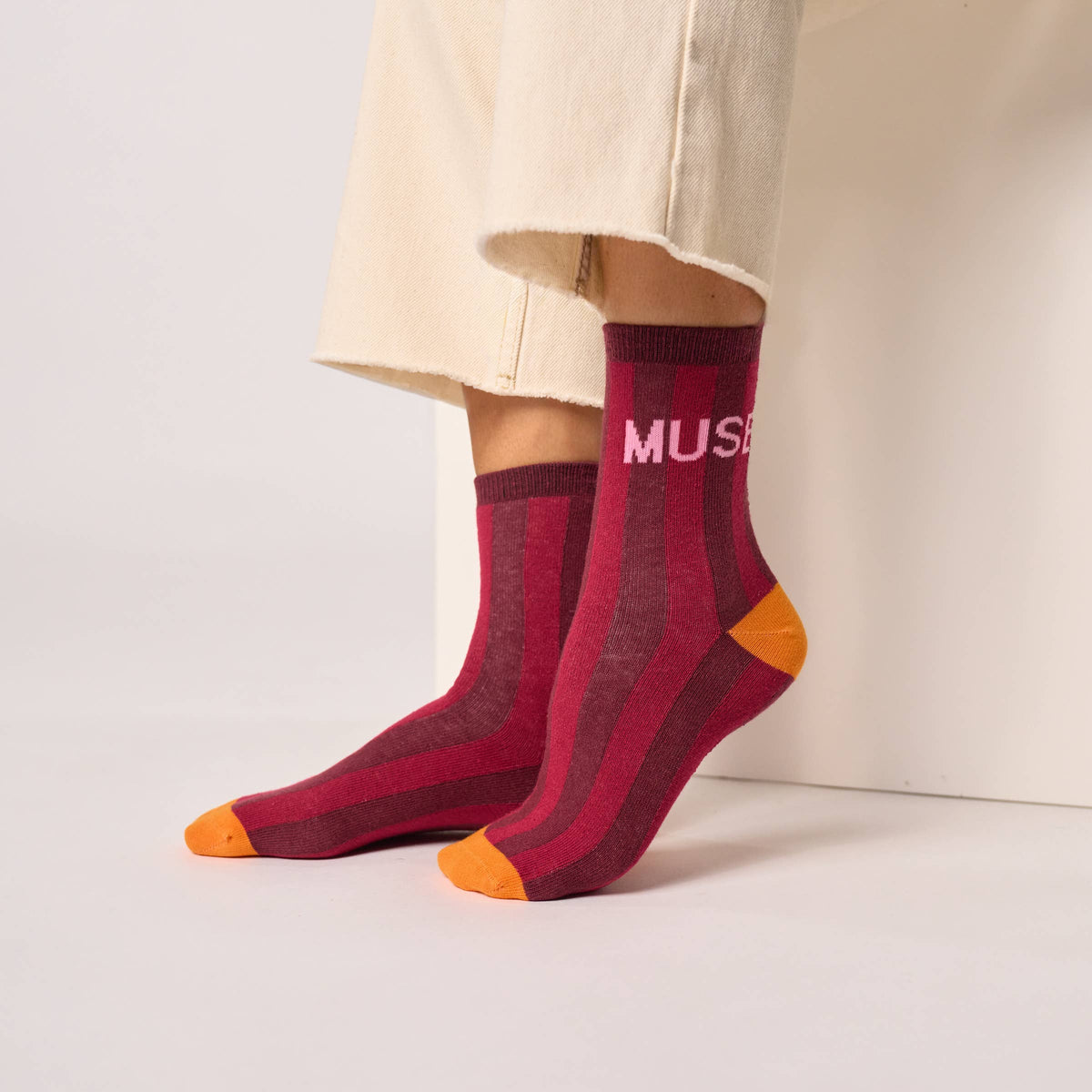 Chaussettes en coton peigné à message - Muse: Taille unique: 37/40 — vue 2 sur 4