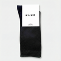 Chaussettes à fines rayures unies en coton biologique KLUE | Noir: 36-40 — vue 1 sur 6