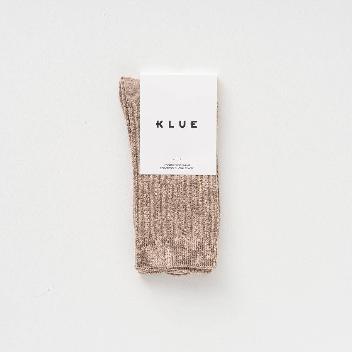 KLUE Pointelle Côtelé Fin en Tricot | Moka: 36-40 — vue 2 sur 4
