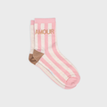 Chaussettes en coton peigné à message - Amour: Taille unique: 37/40 — vue 1 sur 3