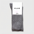 Chaussettes à fines rayures unies en coton biologique KLUE | Gris clair: 36-40 — vue 1 sur 5