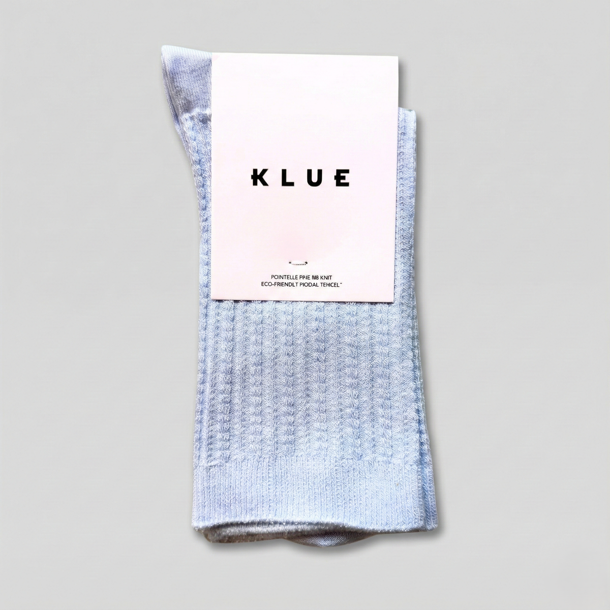 KLUE Pointelle Côtelé Fin en Tricot | Bleu Ciel: 36-40 — vue 1 sur 4