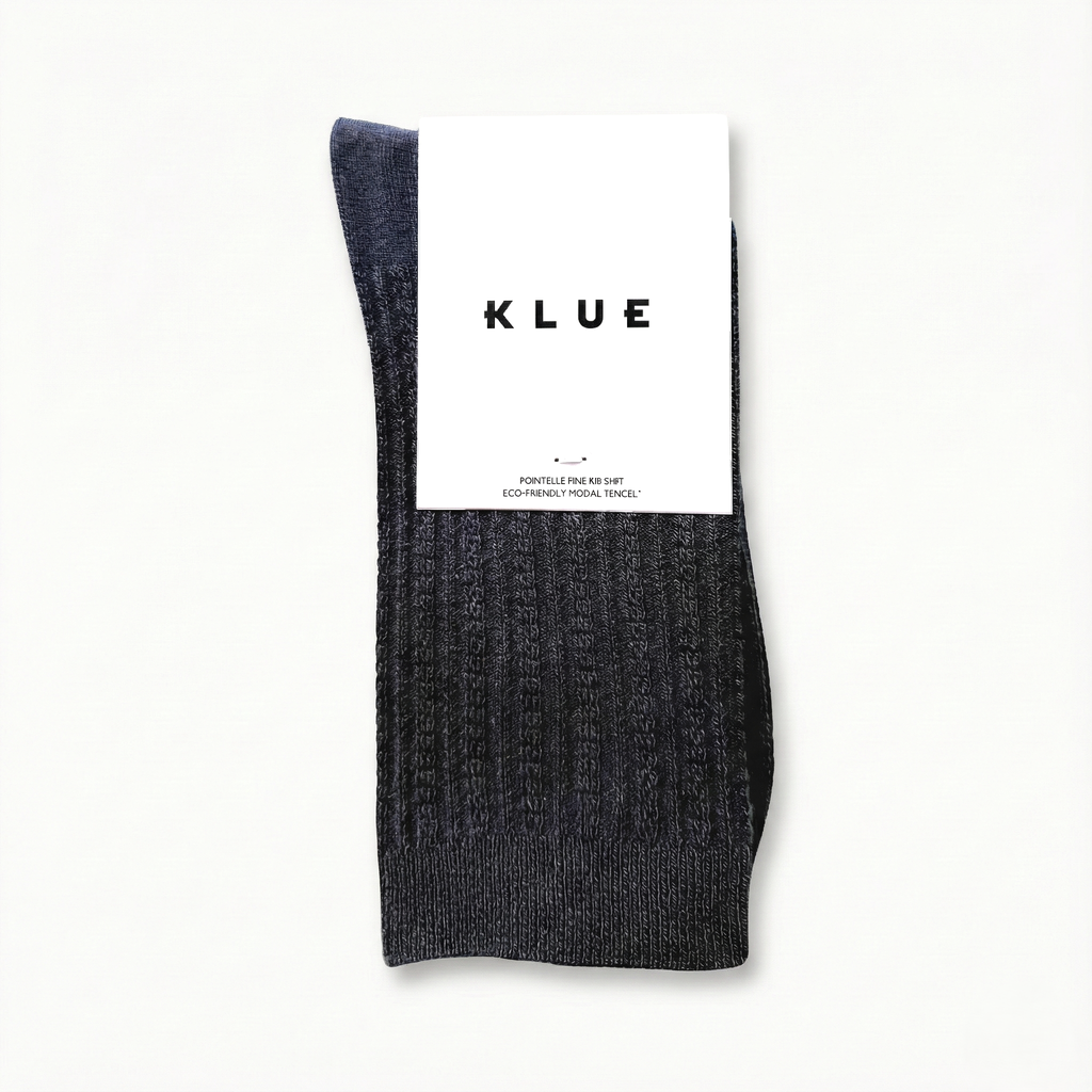 KLUE Pointelle Côtelé Fin en Tricot | Noir: 36-40 — vue 1 sur 4