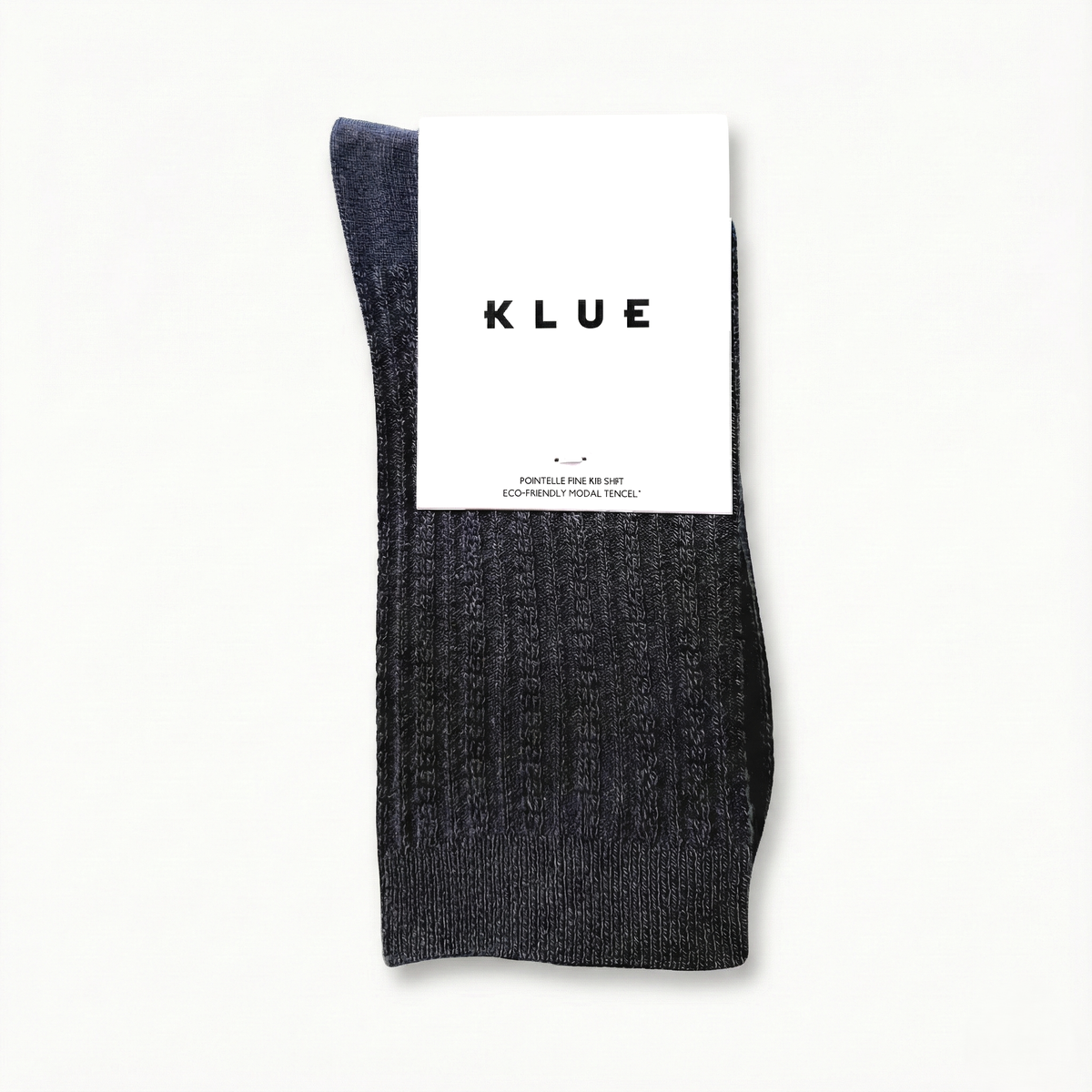 KLUE Pointelle Côtelé Fin en Tricot | Noir: 36-40 — vue 1 sur 4