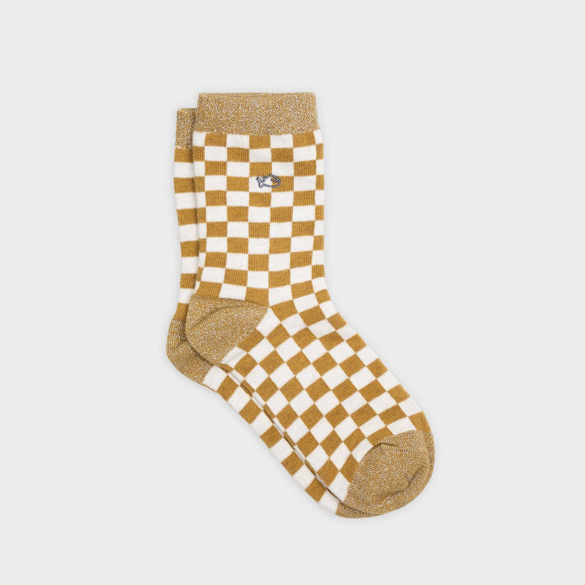 Chaussettes À Carreaux - Moutarde et Blanc: Size - One size : 4 / 7 — vue 1 sur 4