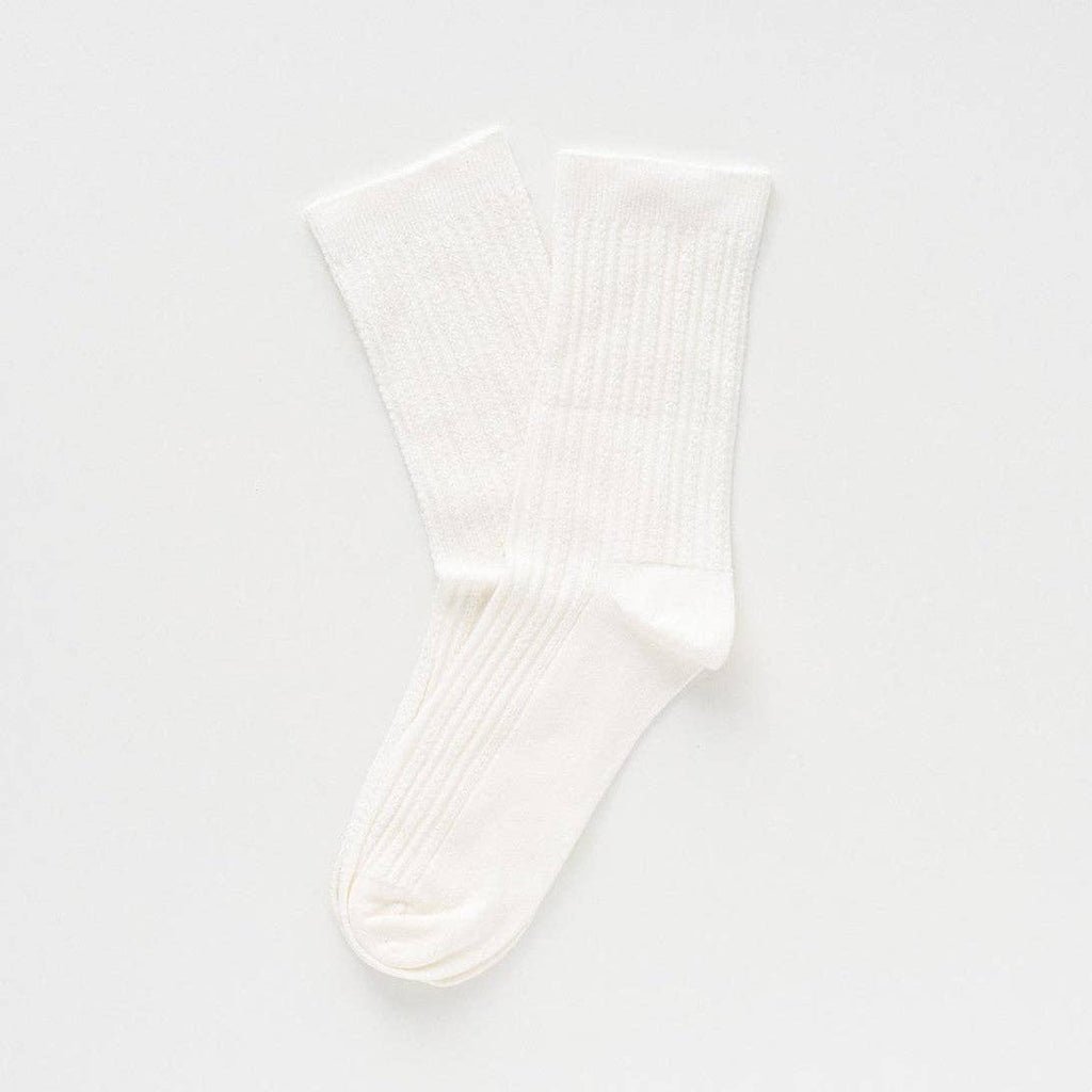 KLUE Pointelle Côtelé Fin en Tricot | Blanc: 36-40 — vue 3 sur 4