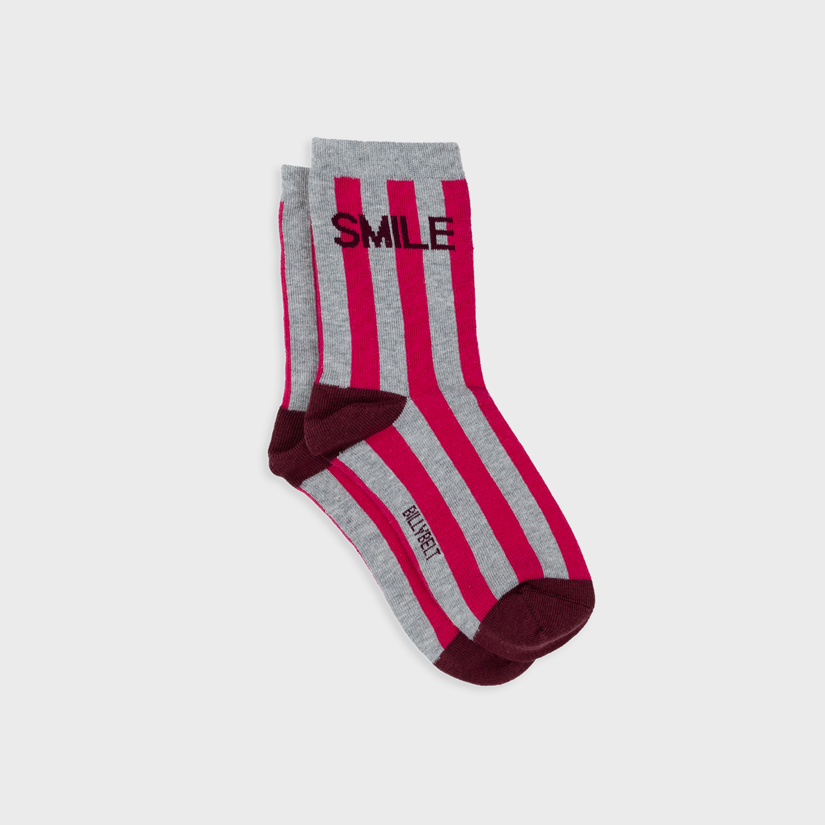 Chaussettes en coton peigné à message - Smile: Taille unique: 37/40 — vue 1 sur 3