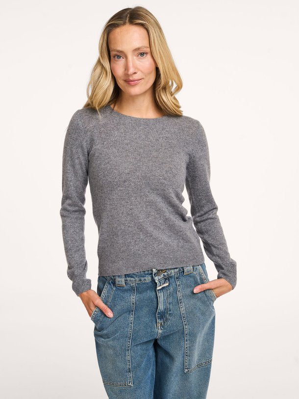 Pull Catelina en cachemire gris Absolut Cashmere