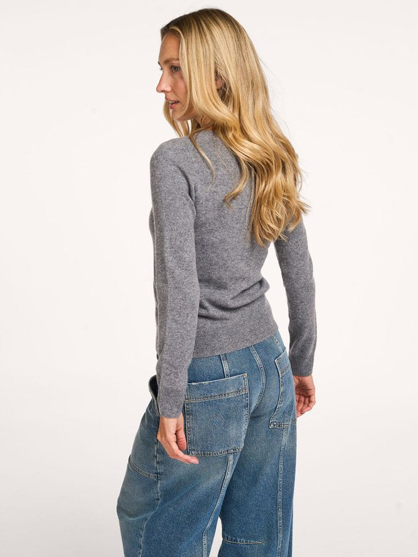 Pull Catelina en cachemire gris Absolut Cashmere