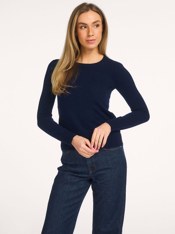 Pull Catelina en cachemire bleu marine Absolut Cashmere