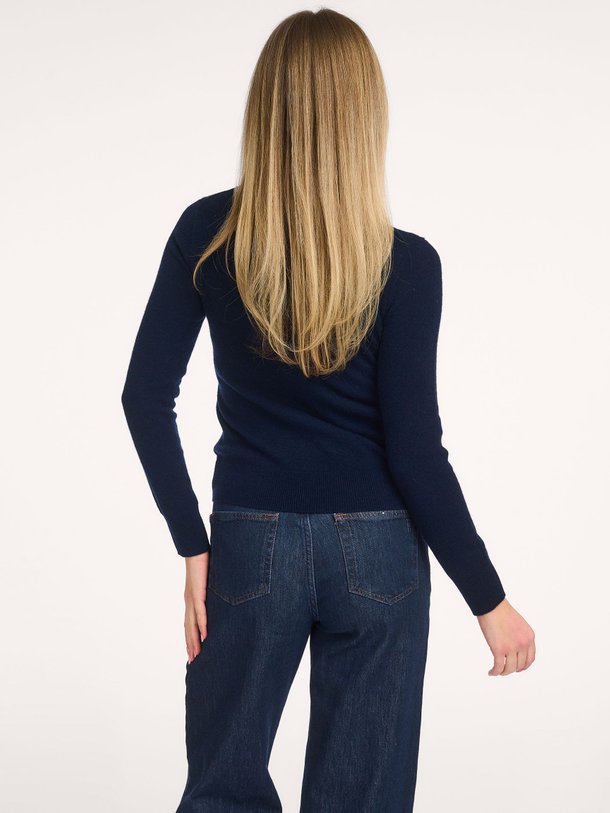 Pull Catelina en cachemire bleu marine Absolut Cashmere