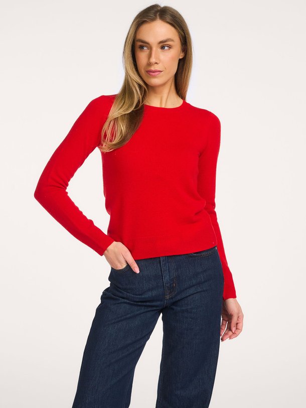 Pull Catelina en cachemire rouge Absolut Cashmere