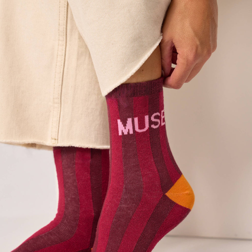 Chaussettes en coton peigné à message - Muse: Taille unique: 37/40 — vue 3 sur 4
