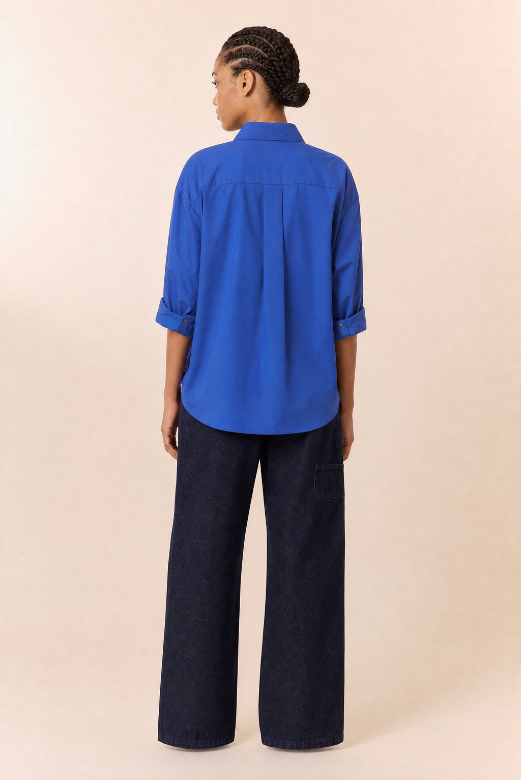 Chemise Cox bleue Leon & Harper — photo officielle 3