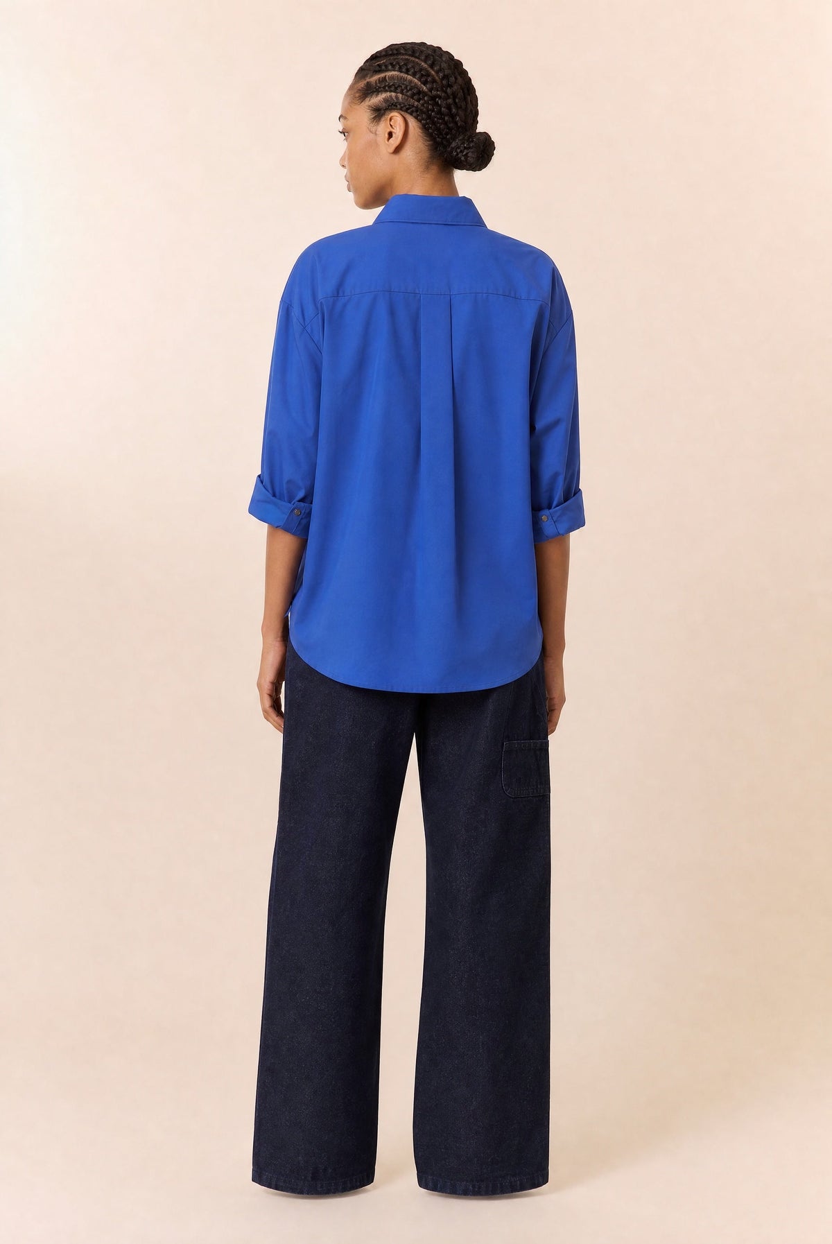 Chemise Cox bleue Leon & Harper — photo officielle 3