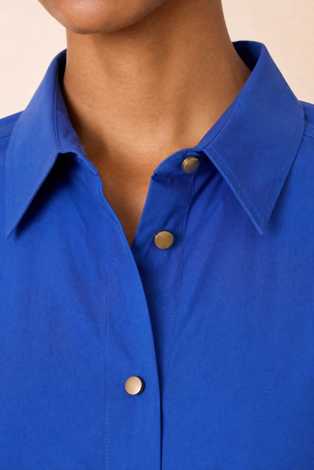 Chemise Cox bleue Leon & Harper — photo officielle 1