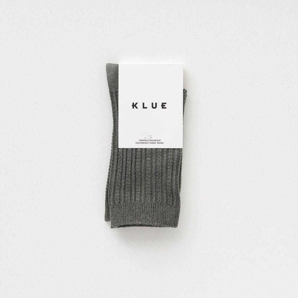 Côte fine en pointelle KLUE | Kaki: 36-40 — vue 3 sur 4