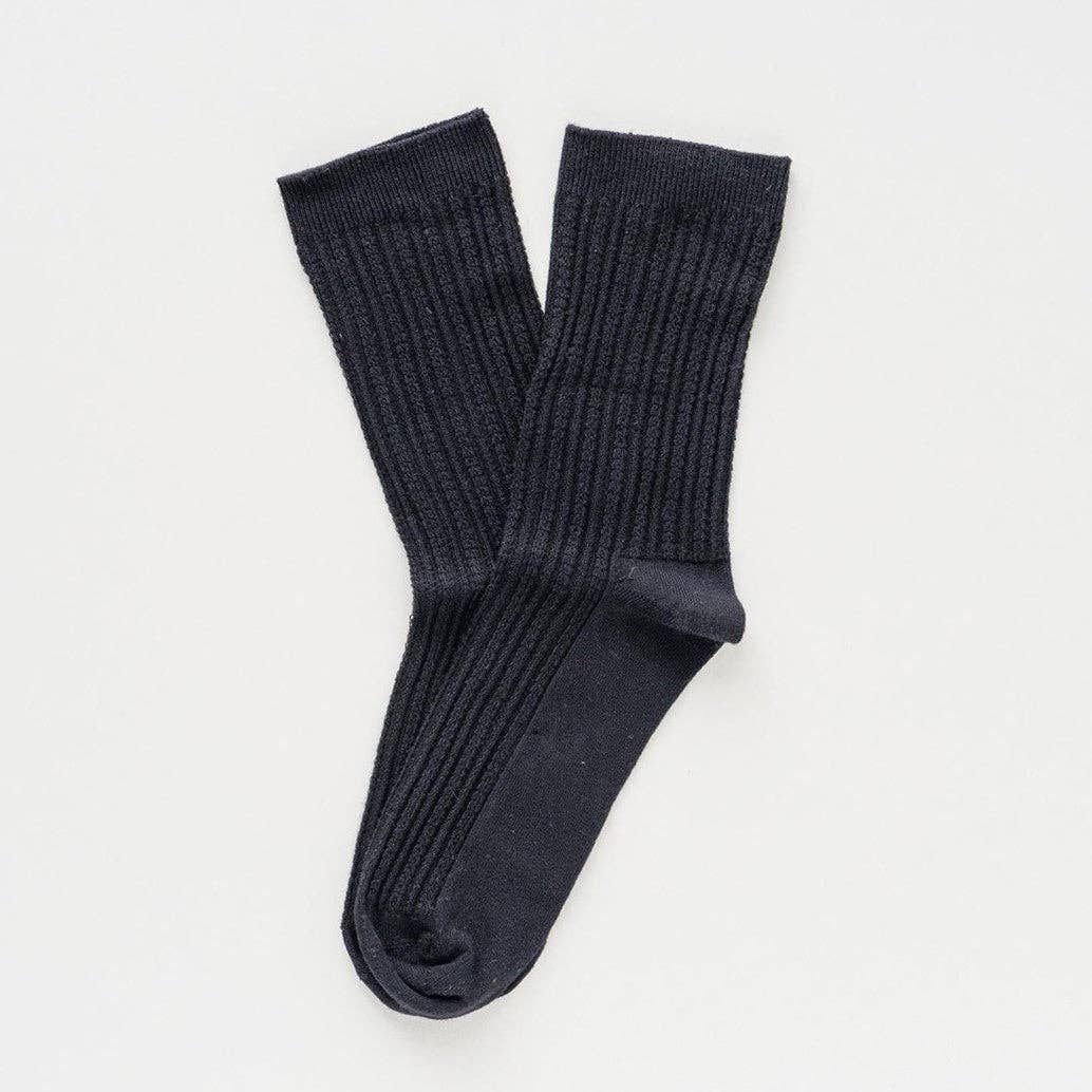 KLUE Pointelle Côtelé Fin en Tricot | Noir: 36-40 — vue 4 sur 4