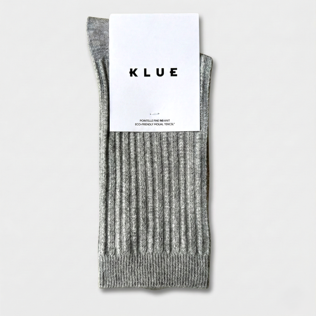 Pointelle Fine Rib Knit KLUE | Gris Clair: 36-40 — vue 1 sur 4