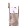 Chaussettes à rayures tricotées en coton biologique KLUE | Beige: 36-40 — vue 1 sur 5
