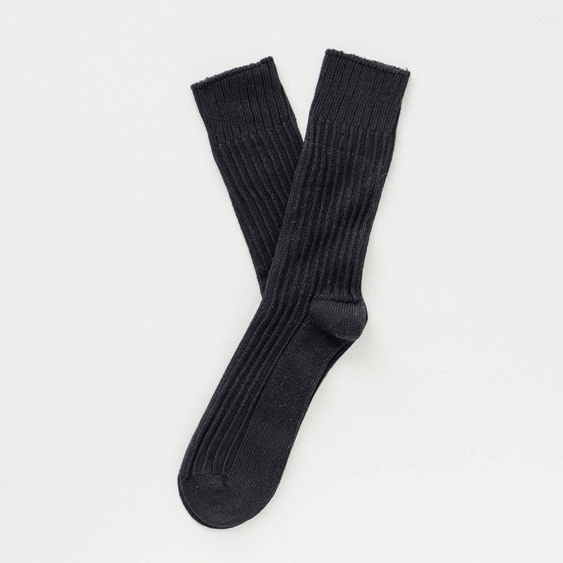 Chaussettes à rayures tricotées en coton biologique KLUE | Noir: 36-40 — vue 4 sur 5