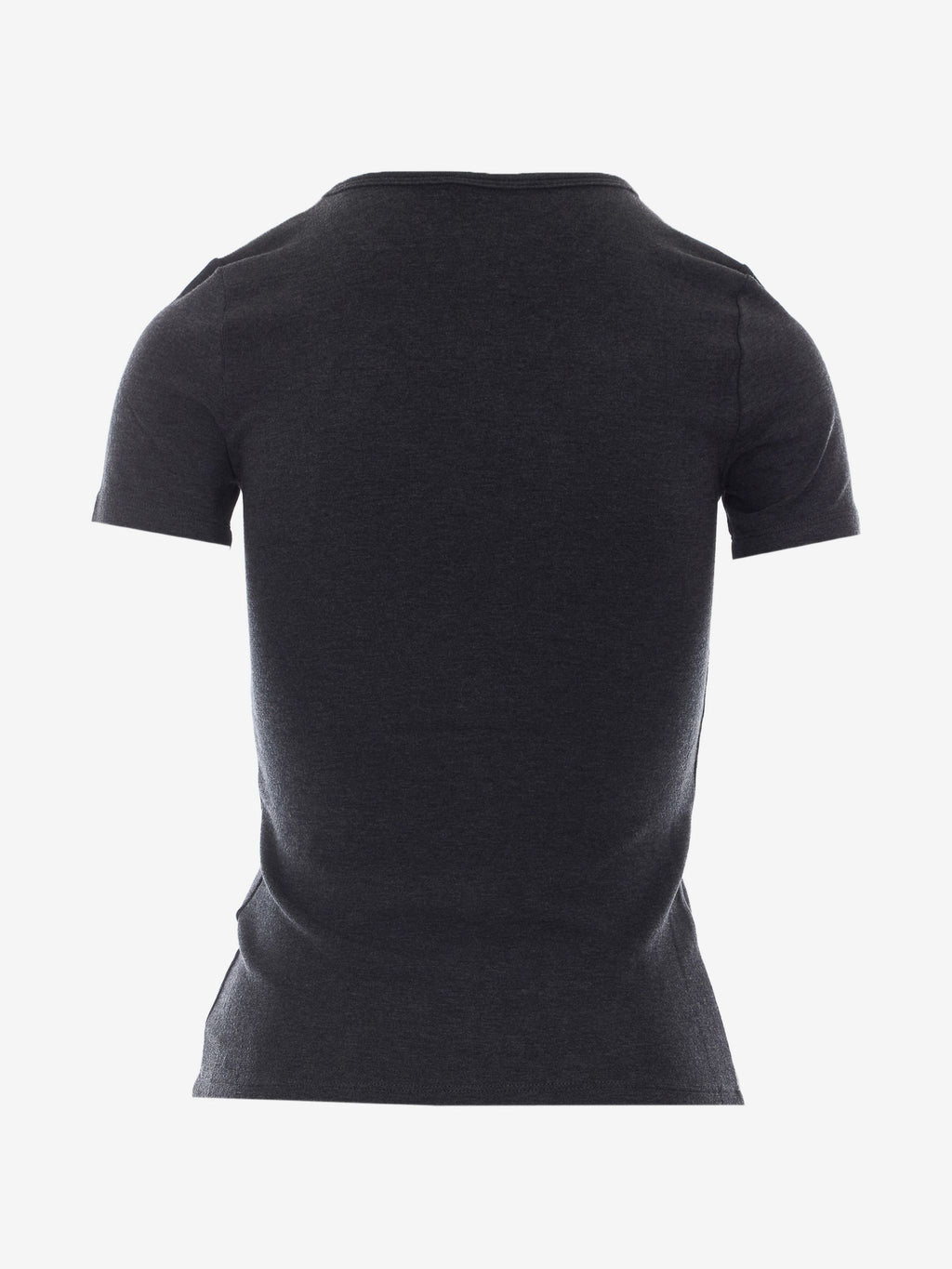 Top maille manches courtes gris anthracite femme ELEH vue de dos