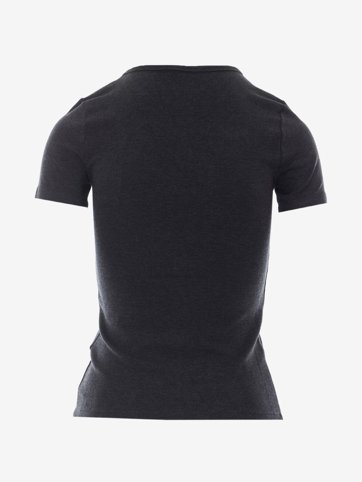 Top maille manches courtes gris anthracite femme ELEH vue de dos