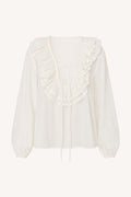 Blouse ivoire à volants ELEH SS260116 – vue produit