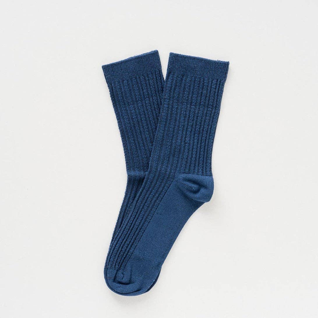 KLUE Pointelle Côtelé Fin en Tricot | Marine: 36-40 — vue 3 sur 4