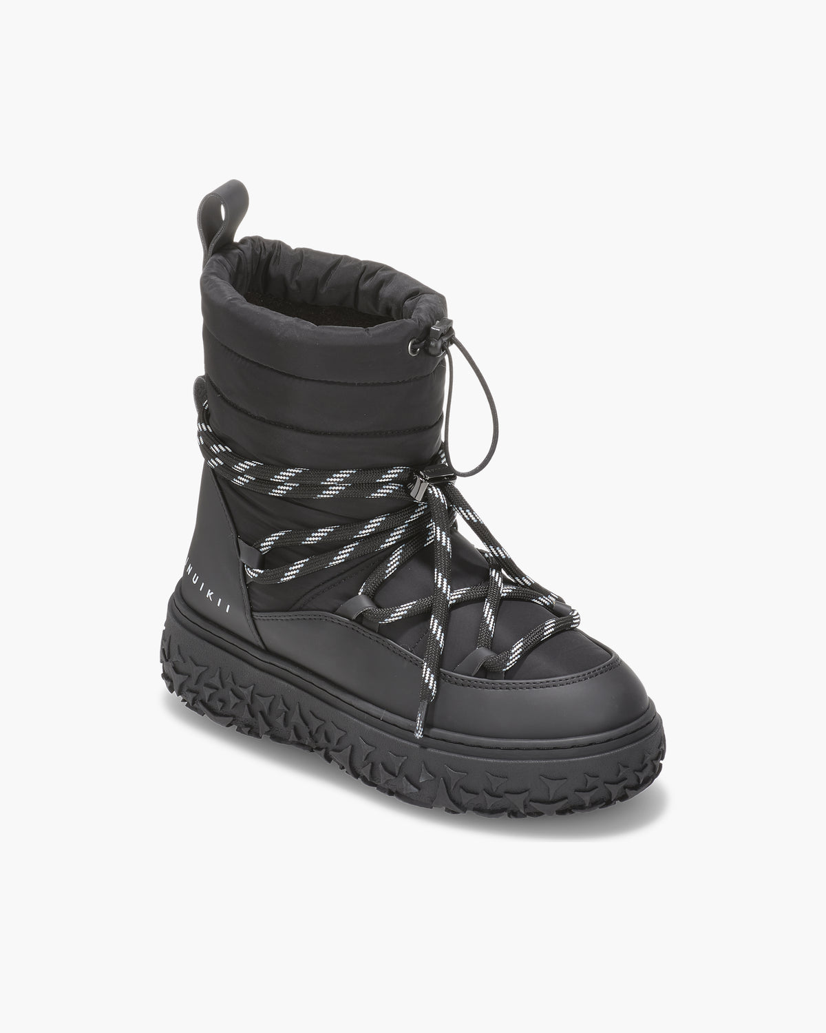 Bottines INUIKII Technical Performance noires — vue trois quarts