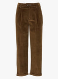 Pantalon PROM velours bronze Leon & Harper vue de face