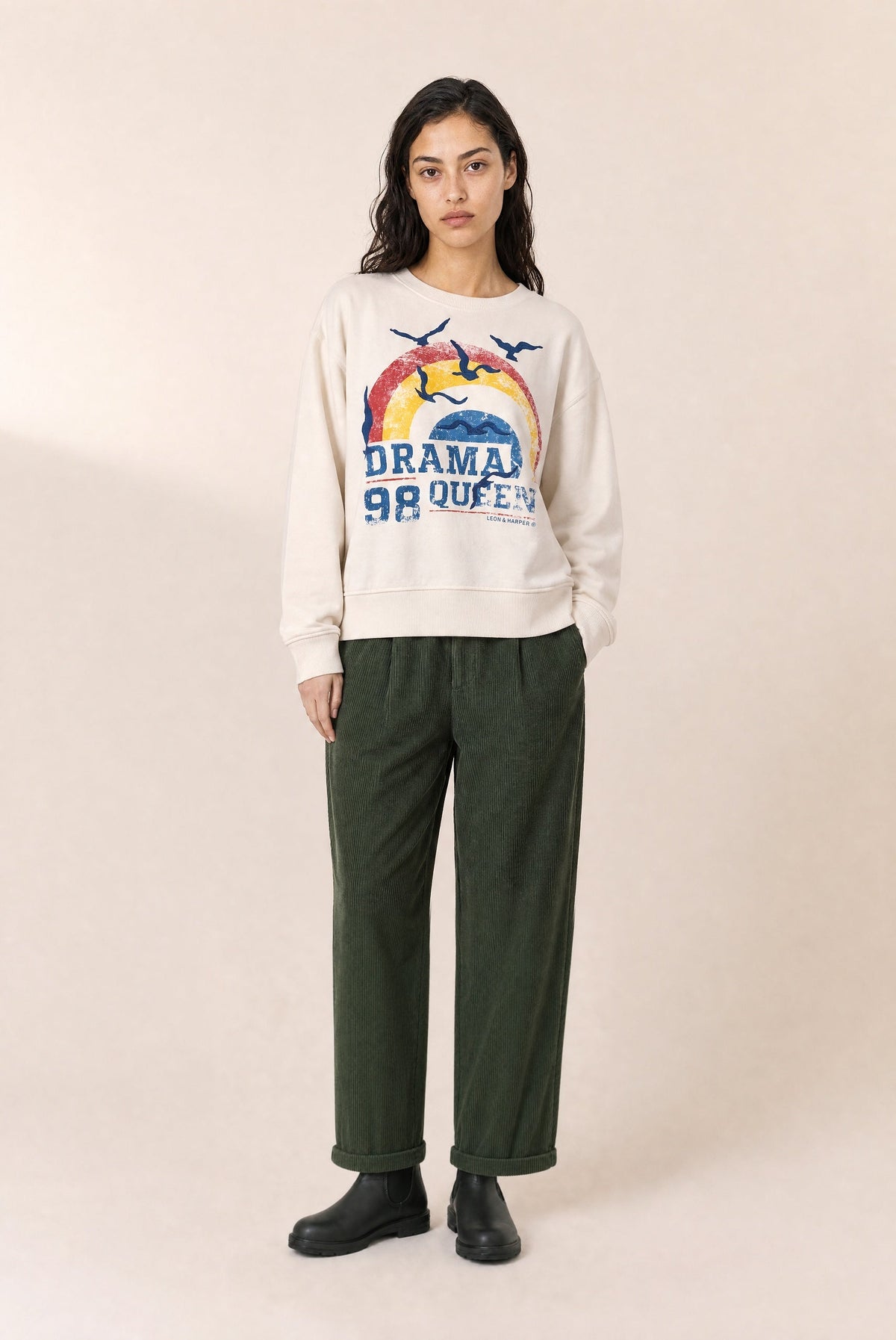 Sweat Sorbet Queen off white Leon & Harper — photo officielle 2