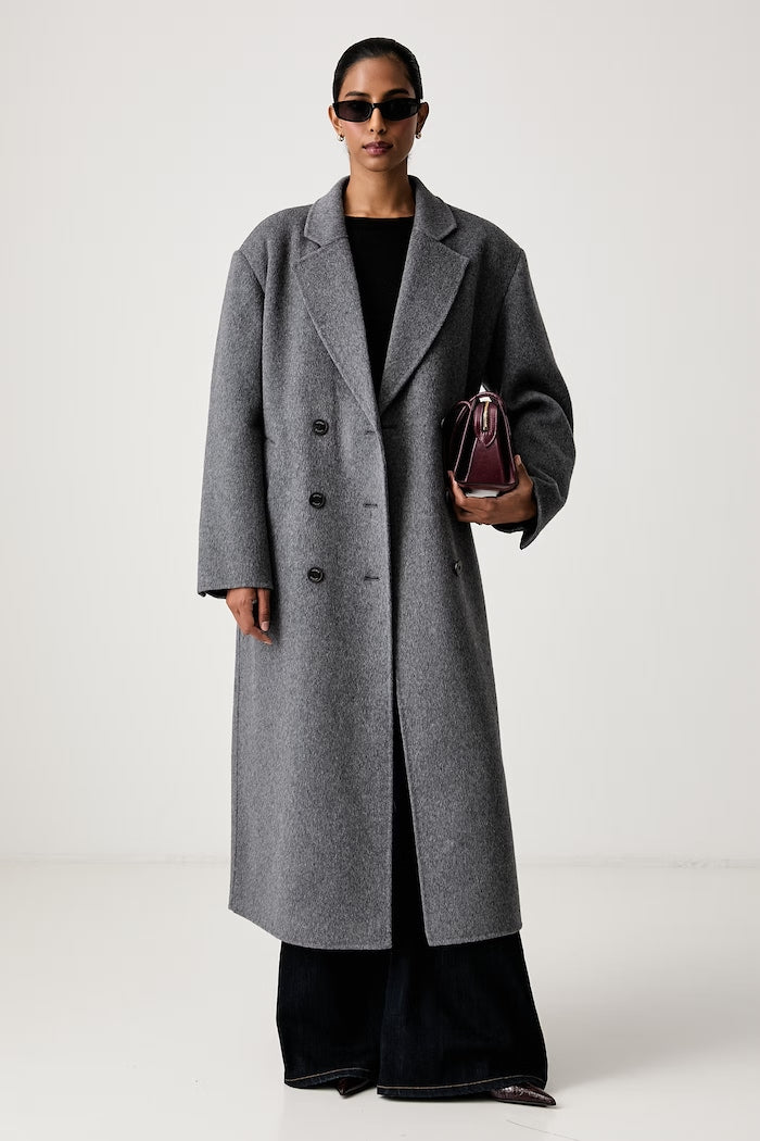Manteau croisé gris VICOLO TAC0091 - vue principale