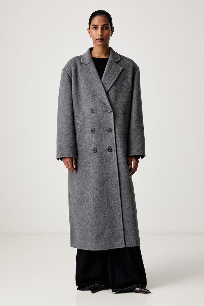 Manteau croisé gris VICOLO TAC0091 - vue secondaire