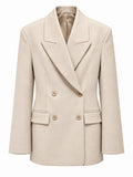 Blazer croisé cintré beige VICOLO TAC0136 – vue de face